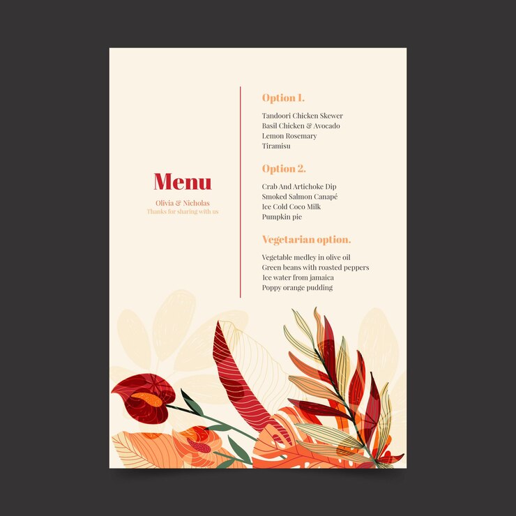 Menu for Your Event